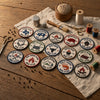 Pitmaster Insignias Styled Alongside Thread Scissors And Sewing Tools