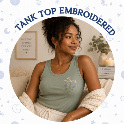 Tank Top Embroidered