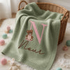 Mung Bean Noor Teddy Blanket Styled With Nursery Accessories