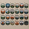 Twenty-Four Numbered Scenic Trail Designs For Backpack Customization