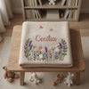 Folded Embroidered Baby Blanket Nursery Decor