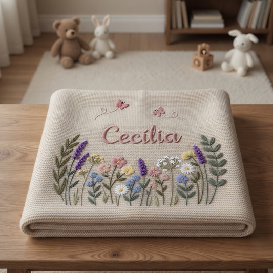 Embroidered Baby Blanket Product Details
